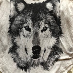 Garage Tops - White Garage Wolf Tee M Garage Tops - White Garage Wolf Tee M